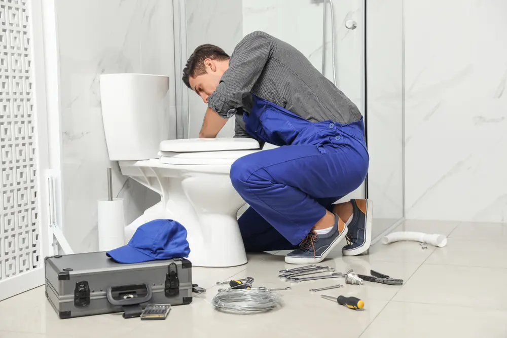 Toilet Installation in Hubbell