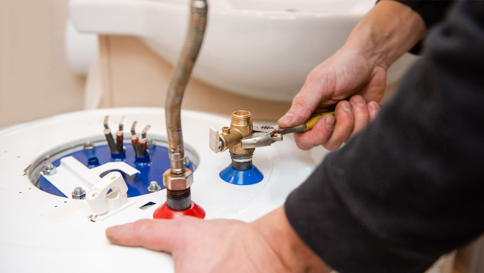 Water Heater Installation in Hubbell